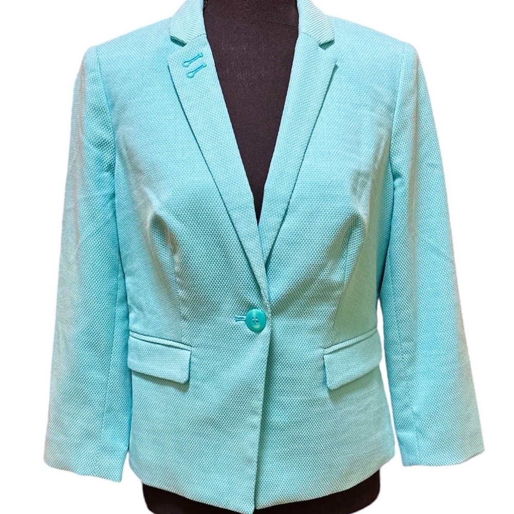 Aqua blue blazer